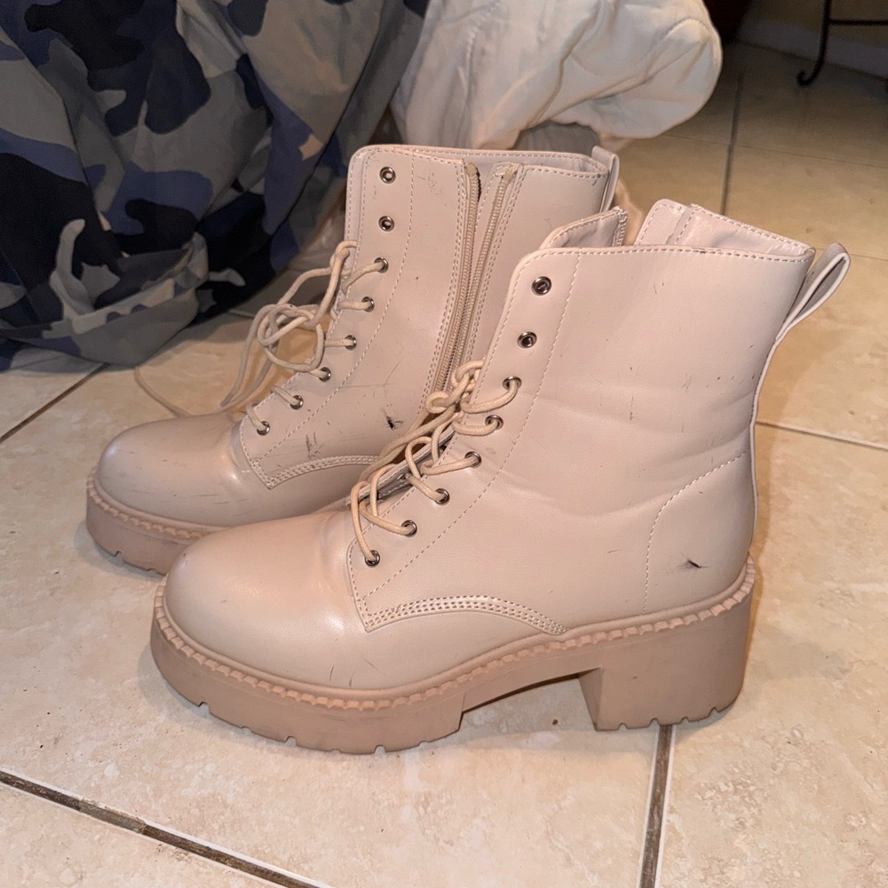 Madden platform combat boots 10